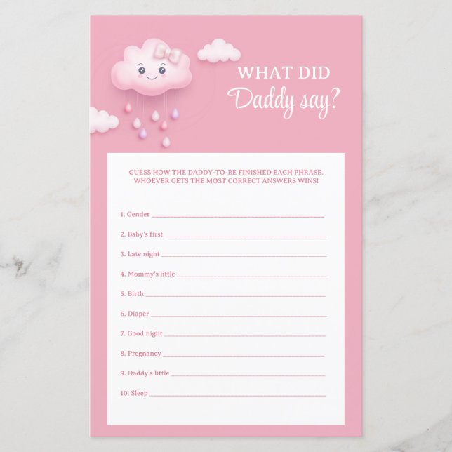 Lámina Nube blanquecina y esponjosa 9 ¿Qué dijo papá? (Anverso)