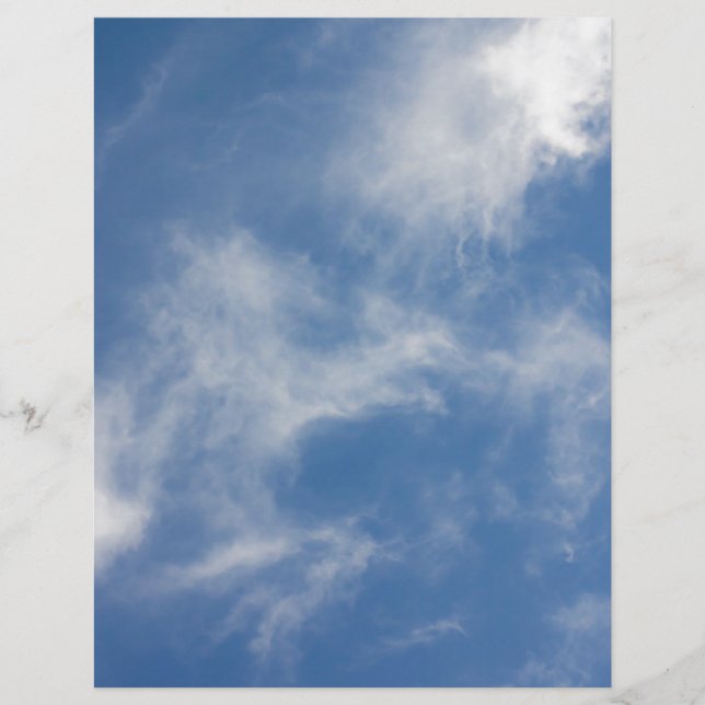 Lámina Nubes azules en un cielo (Anverso)