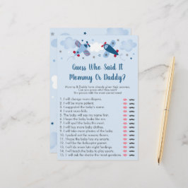 Lámina Nubes de estrellas de aviones adivinan quién dijo 