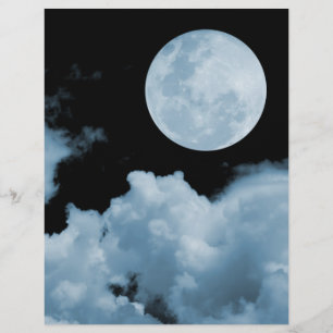 LÁMINA NUBES DE LA LUNA COMPLETAS AZULES