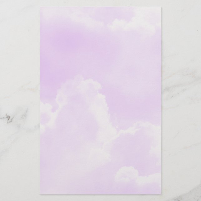 Lámina Nubes moradas blandas (Anverso)