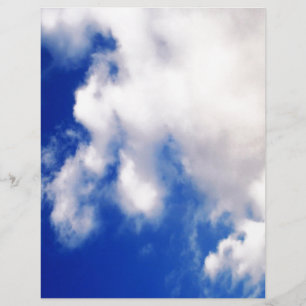 Lámina Nubes y cielo azul