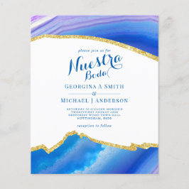 Lámina Nuestra Boda AGATE Gold Spanish Wedding INVITE