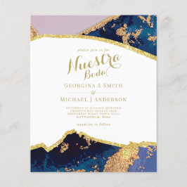 Lámina Nuestra Boda AGATE Gold Spanish Wedding INVITE