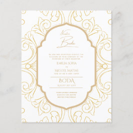 Lámina Nuestra Boda GOLD Frame España Wedding INVITE