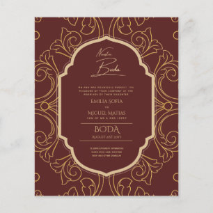 Lámina Nuestra Boda GOLD Frame España Wedding INVITE