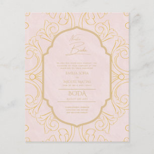 Lámina Nuestra Boda GOLD Frame España Wedding INVITE