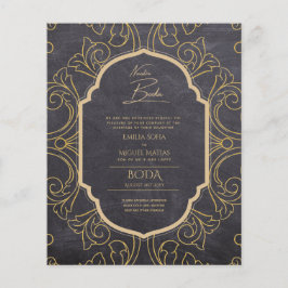 Lámina Nuestra Boda GOLD Frame España Wedding INVITE
