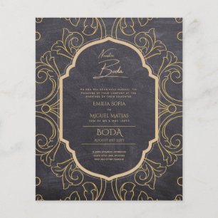 Lámina Nuestra Boda GOLD Frame España Wedding INVITE