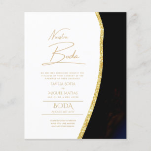 Lámina Nuestra Boda Gold Text AGATE Wedding INVITE