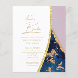 Lámina Nuestra Boda Gold Text AGATE Wedding INVITE