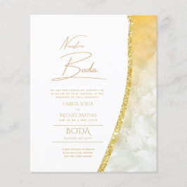 Lámina Nuestra Boda Gold Text AGATE Wedding INVITE