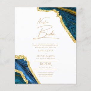 Lámina Nuestra Boda Gold Text AGATE Wedding INVITE