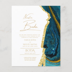 Lámina Nuestra Boda Gold Text AGATE Wedding INVITE