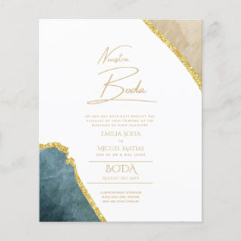 Lámina Nuestra Boda Gold Text AGATE Wedding INVITE