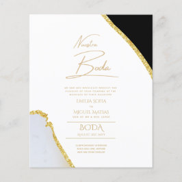 Lámina Nuestra Boda Gold Text AGATE Wedding INVITE