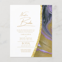 Lámina Nuestra Boda Gold Text AGATE Wedding INVITE