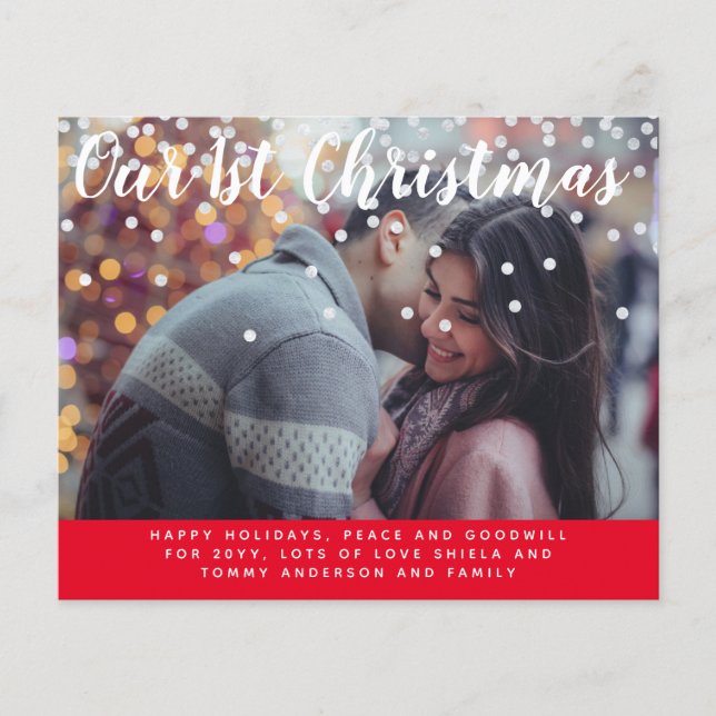 Lámina NUESTRA PRIMERA FOTO DE Navidades En Carta De Revi (Anverso)