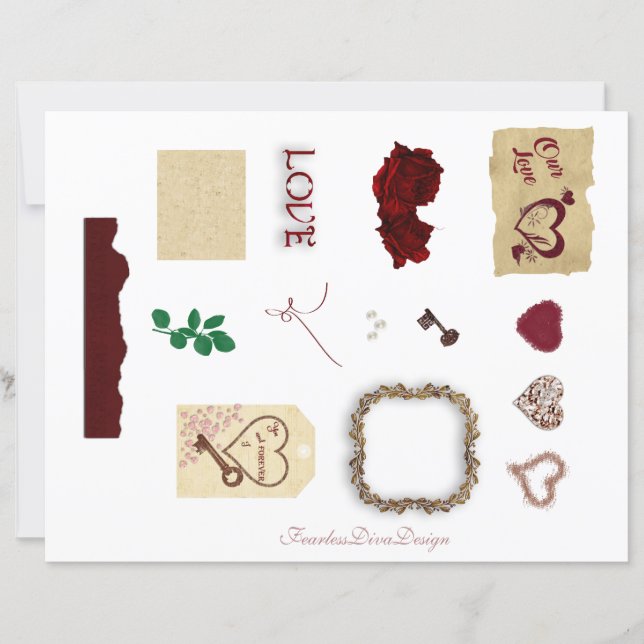 Lámina Nuestro amor a los embellecimientos de revistas ba (Anverso)