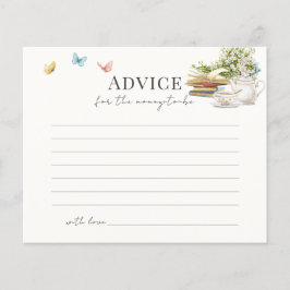 Lámina Nueva carta de consejos de Baby Shower de té para 