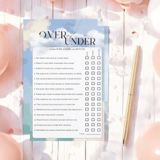 Lámina Nueve sueños en la nube bajo el juego de adivinaci