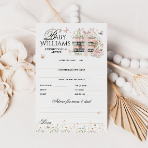 Lámina Nuevo capítulo Comienzo Bebé Niña Ducha Apuesta