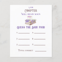 Lámina Nuevo capítulo Comienzo libro Adivinar juego de Ba