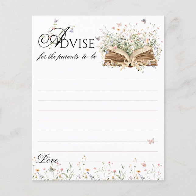 Lámina Nuevo capítulo Iniciar juego de consejos de Baby S (Anverso)