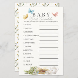 Lámina Nuevo capítulo Libro Tea Baby Word Scramble Game