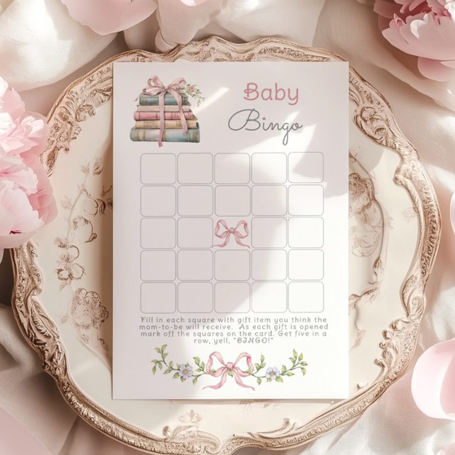 Lámina Nuevo Capítulo Rosa Bingo Bebé Ducha de bebé (Subido por el creador)