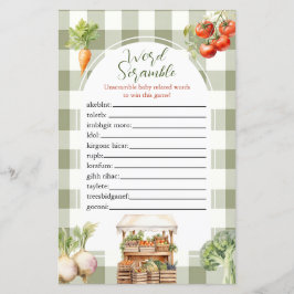 Lámina Nuevo juego de palabras de mercado local