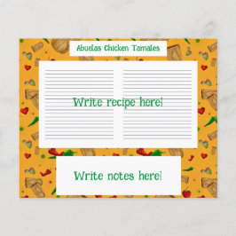 Lámina Nuevo México Chile rojo y verde Tamales Zia Nopale