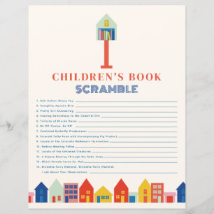 Lámina Nuevo niño en bloque juego de estribillo de libros