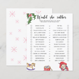 Lámina Nutcracker - Juego de Baby Shower ¿Qué Preferiría