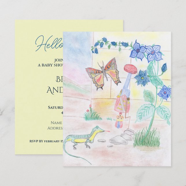 Lámina Obra de arte de niños personalizados, juguete de d (Anverso / Reverso)