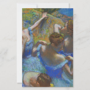 Lámina Obras maestras de arte pastel de bailarinas azules
