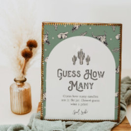 Lámina Occidente verde adivina cuántos Rótulos