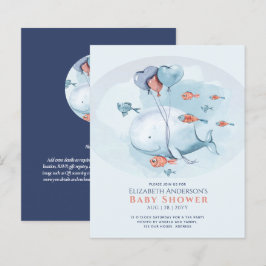 Lámina Ocean Sea Life BABY SHOWER Blue Whale
