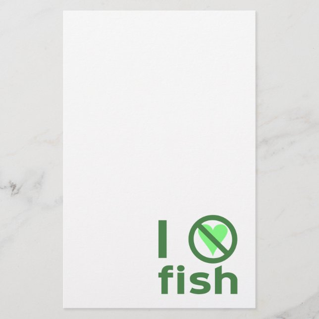 Lámina Odio el pescado (Anverso)