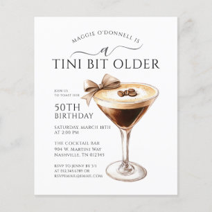 Lámina OFERTA Una Martini Un Poco Más Mayor Cumpleaños 50