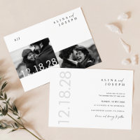 Ofertas de matrimonio fotográfico monocromo elegan