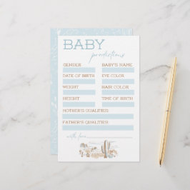 Lámina Oh Baby Cowboy Baby Shower Predictions