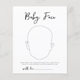 Lámina Oh Baby Woodland Baby Face Game Baby Shower