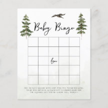 Oh Baby Woodland Watercolor Baby Bingo