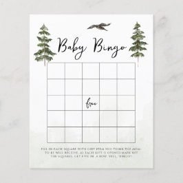 Lámina Oh Baby Woodland Watercolor Baby Bingo