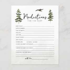 Lámina Oh Baby Woodland Watercolor Predication Baby Game