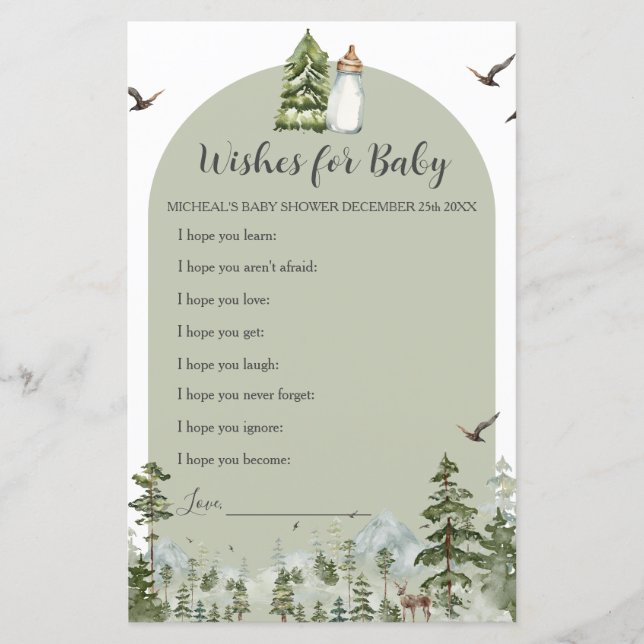 Lámina Oh Boy Adventure Pine Forest Wiers for Baby (Anverso)