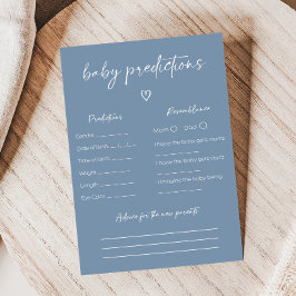 Lámina Oh Boy Boho Minimalist Shower Baby Prediction Game