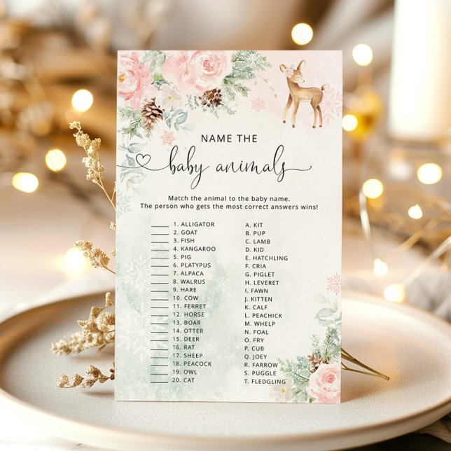 Lámina Oh ciervo nombre el juego de la ducha de bebé de l (Subido por el creador)