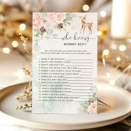 Lámina Oh ciervo Quién conoce a mamá mejor juego de ducha